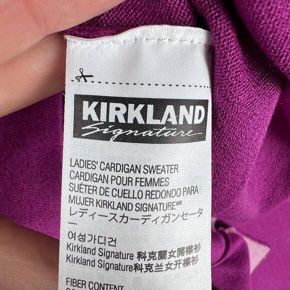 Kirkland Brand NWT Pink Cardigan Women’s SZ XL Viscose/Poly Soft Stretchy NEW - Picture 6 of 11